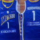 Metropolitans Victor Wembanyama Jersey Blue France Team Nationa Mets92 Jersey