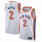 Miles McBride 2 New York Knicks 2024-25 City Edition Fan Support Team Jersey – White