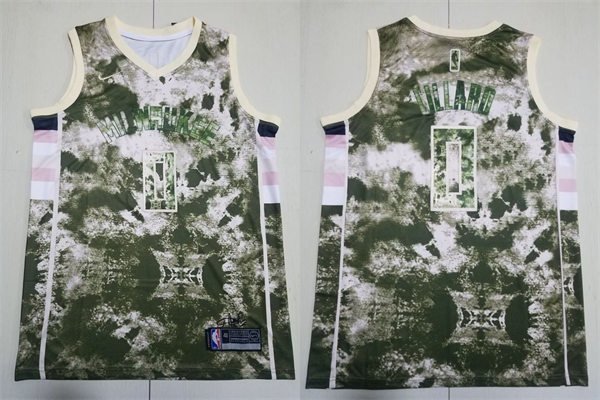 Milwaukee Bucks Damian Lillard 2023 Select Series Swingman Jersey Camo