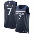 Minnesota Timberwolves Joe Ingles 2024 Icon Edition Navy 75th Anniversary Jersey