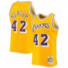 Mitchell & Ness James Worthy Gold Lakers Hardwood Classics Swingman Jersey