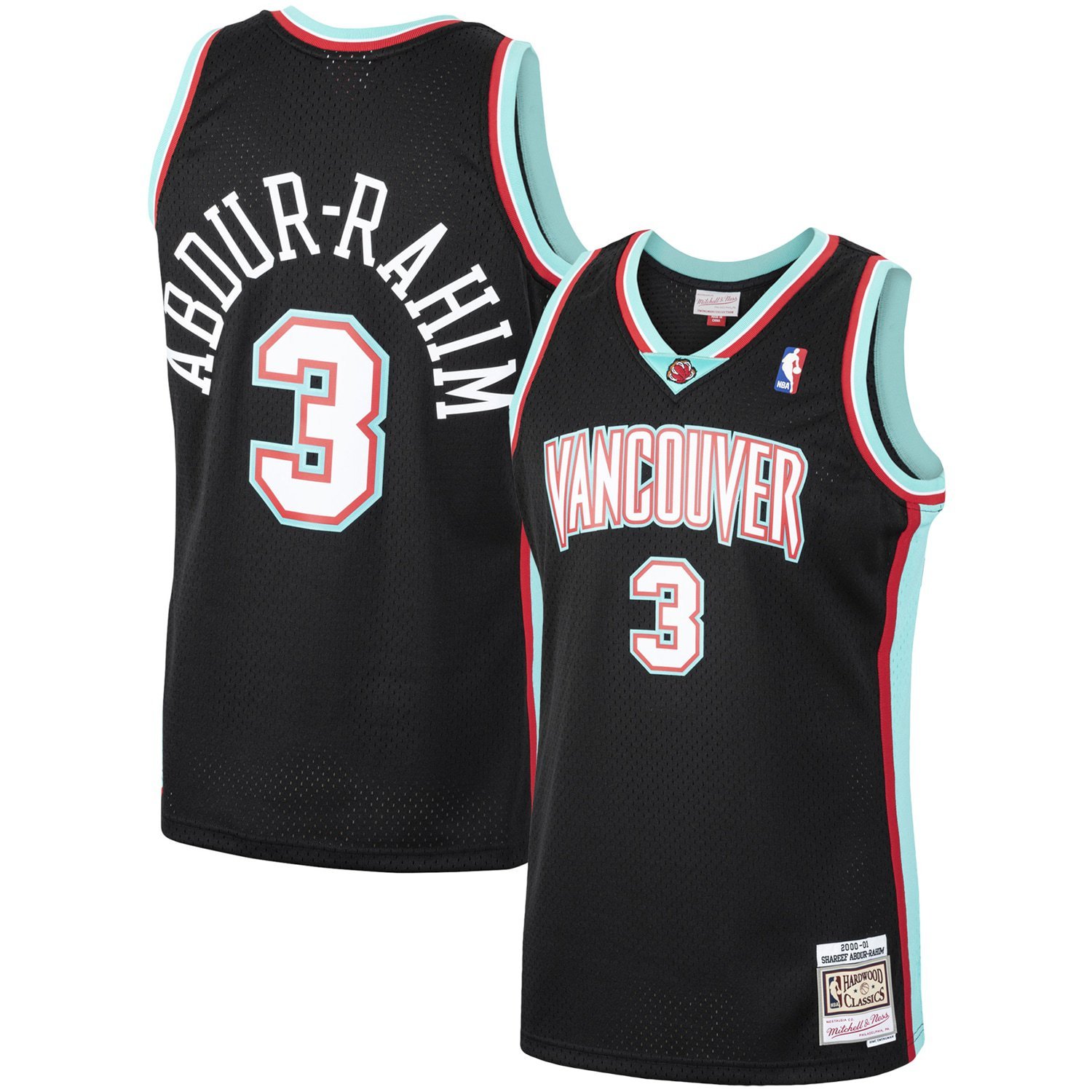 Mitchell & Ness Shareef Abdur-Rahim Black Grizzlies 2000-01 Hardwood Classics Jersey