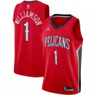 New Orleans Pelicans #1 Zion Williamson Jersey Red