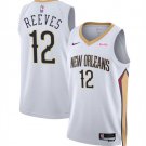 New Orleans Pelicans Antonio Reeves White 2024 Draft Association Edition Jersey