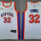 New Yok Knicks #32 Karl-Anthony Towns White 2025 City Edition Swingman Stitched Jersey