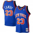 New York Knicks #23 Marcus Camby Blue Mitchell & Ness 1998-99 Hardwood Classics Jersey