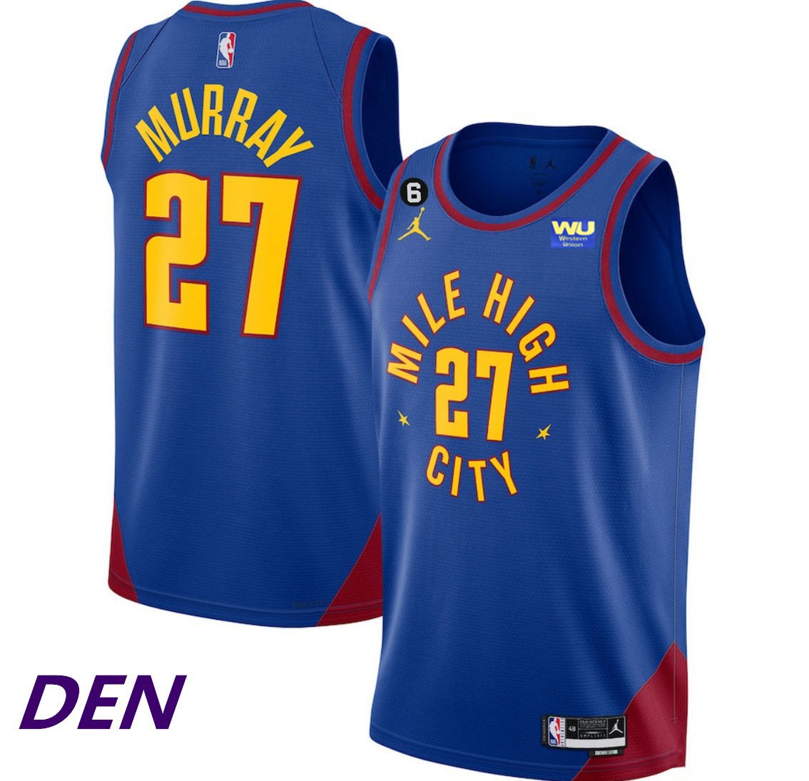 Nuggets Jamal Murray City Jersey Blue 2023