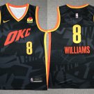 Oklahoma City Thunder Jalen Williams Basketball Jersey Black 2024