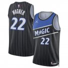 Orlando Magic #22 Franz Wagner Black 2025 Statement Edition Stitched Jersey