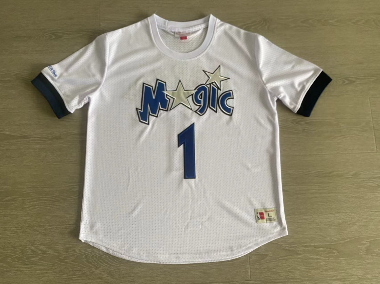 Orlando Magic Tracy McGrday Retro Basketball Stitched Short sleeve White