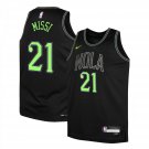 Pelicans #21 Yves Missi City Ediiton Basketball Jersey Black 2025-26