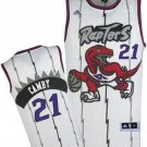 Raptors #21 Marcus Camby Basketball Throwback Jersey White