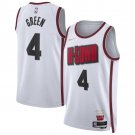 Rockets #4 Jalen Green White 2025 City Edition Swingman Stitched Jersey