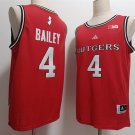 Rutgers Scarlet Knights #4 Ace Bailey Red 2024 Stitched Jersey