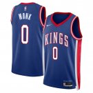 Sacramento Kings #0 Malik Monk Blue 2024-25 City Edition Jersey