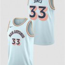 San Antonio Spurs #33 Tre Jones Light Blue 202425 City Edition Stitched Basketball Jersey