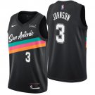 Spurs #3 Keldon Johnson 2025-26 City Edition Black Jersey