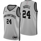 Spurs #24 Devin Vassell Silver Gray 2025 Statement Edition Jersey