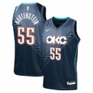 Thunder #55 Isaiah Hartenstein City Edition Swingman Jersey Charcoal Gray Navy
