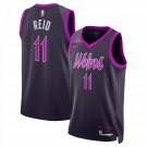 Timberwolves #11 Naz Reid City Edition Jersey Purple Black 2025