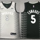 Timberwolves Anthony Edwards 2024 City Basketball Jersey Grey Black