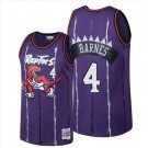Toronto Raptors #4 Scottie Barnes Purple Mitchell & Ness Hardwood Classics Jersey