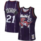 Toronto Raptors #21 Marcus Camby Basketball Throwback Jersey Purple