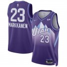 Utah Jazz #23 Lauri Markkanen Purple 202425 City Edition Stitched Basketball Jersey