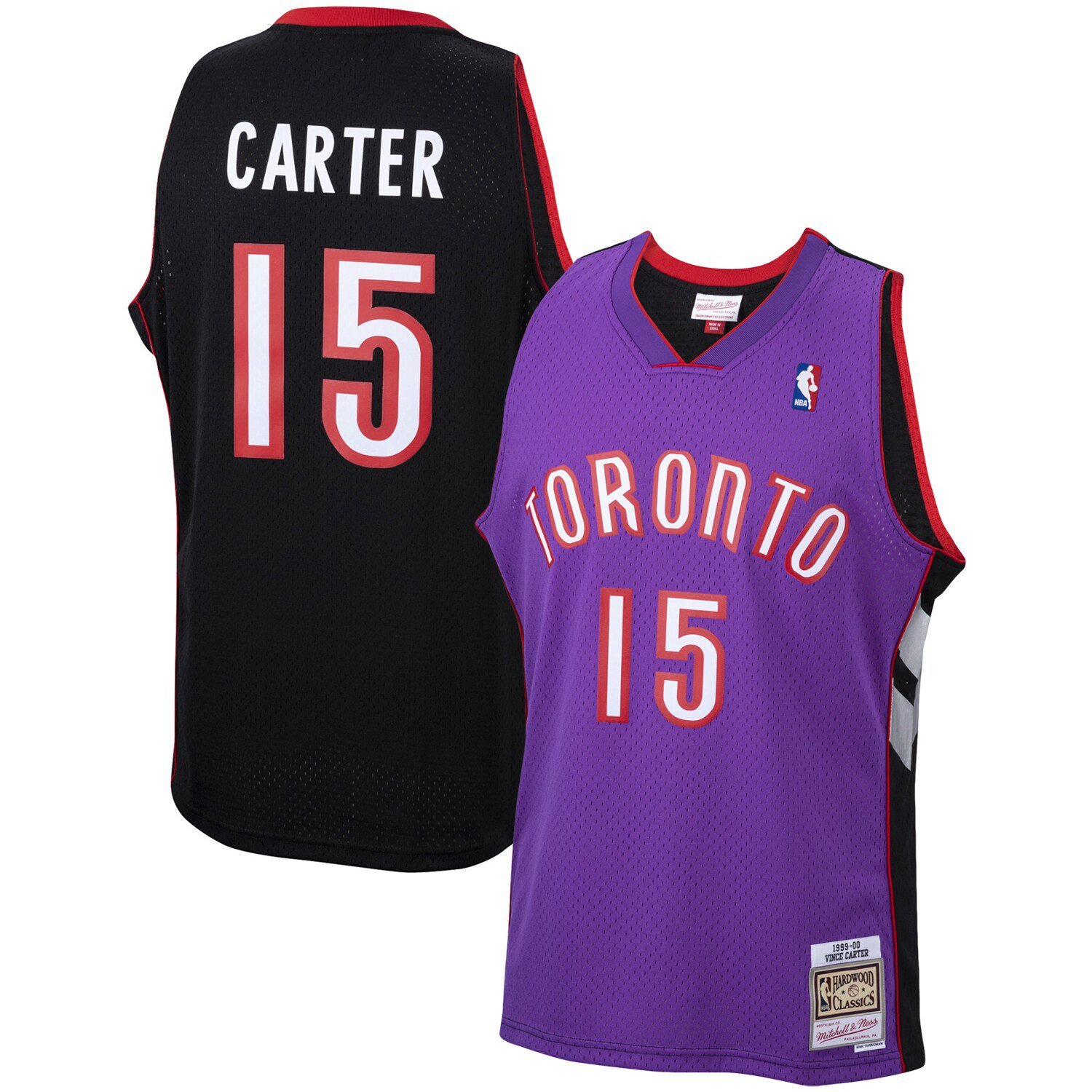 Vince Carter Toronto Raptors Mitchell & Ness 1999_00 Hardwood Classics Jersey Purple