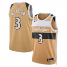 Wizards #3 CJ McCollum City Edition Jersey Gold Tan