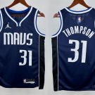 Youth Dallas Mavericks Klay Thompson Navy Statement Edition Stitched Jersey