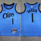 Youth Los Angeles Clippers #1 James Harden 2024-25 City Edition Jersey Blue