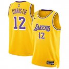 youth Los Angeles Lakers Max Christie Yellow 2024 Icon Edition Basketball Jersey