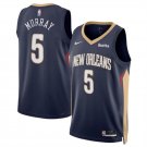 Youth New Orleans Pelicans Dejounte Murray Navy Icon Edition Stitched Basketball Jersey