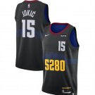 Youth Nuggets Nikola Jokic City Basketball Jersey Black 2024