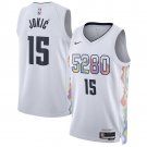 Youth Nuggets #15 Nikola Jokic White 2025 City Edition Swingman Stitched Jersey