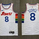 Youth Philadelphia 76ers #8 Paul George White City Edition Jersey