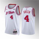 Youth Rockets #4 Jalen Green City Basketball Jersey White