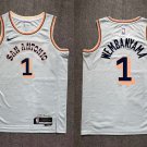 Youth Spurs #1 Victor Wembanyama City Basketball Jersey White