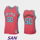 Youth Spurs David Robinson Jersey Pink Mitchell & Ness