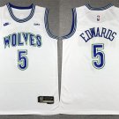 Youth Timberwolves Anthony Edwards White Basketball Jersey