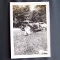 Vintage Black and White Photo Woman Sitting in Park c1940s (PH012)