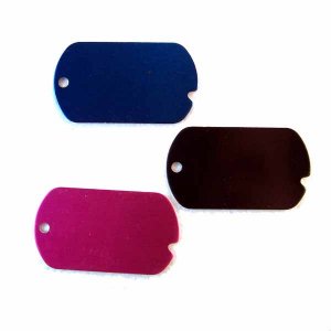 7 Blank Engravable ID Dog Tags Assorted Colors (DT-5)