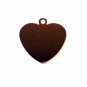 3 Blank Engravable Heart Tags Silver Stainless Steel (DT-3)
