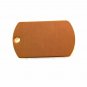 5 Blank Engravable ID Tags Gold Plated Stainless Steel (DT-1)