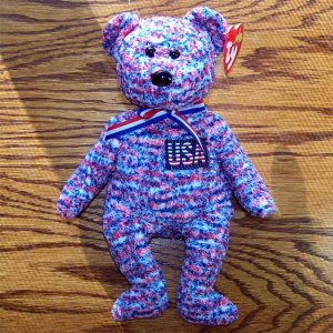 U.S.A. the American Bear Ty Beanie Baby (USA Exclusive) MWMT