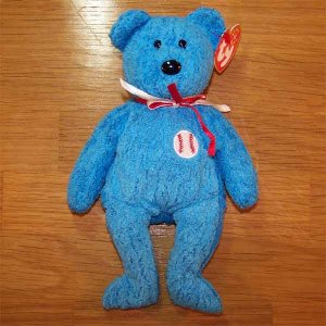 Addison the Baseball Bear Ty Beanie Baby MWMT