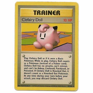 Pokemon Card Clefairy Doll Basic Unlimited 70/102 Single Card Rare (PK11)