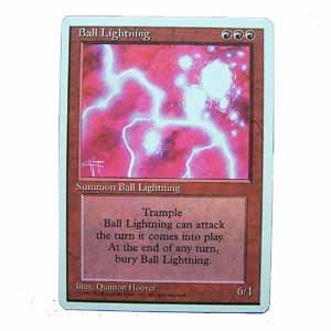 Ball Lightning - Tempest - Magic the Gathering Role Playing Single Card (MTG66)