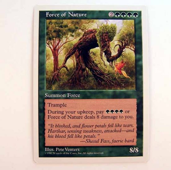 Force of Nature - 5th Edition - Magic the Gathering Role Playing Single ...